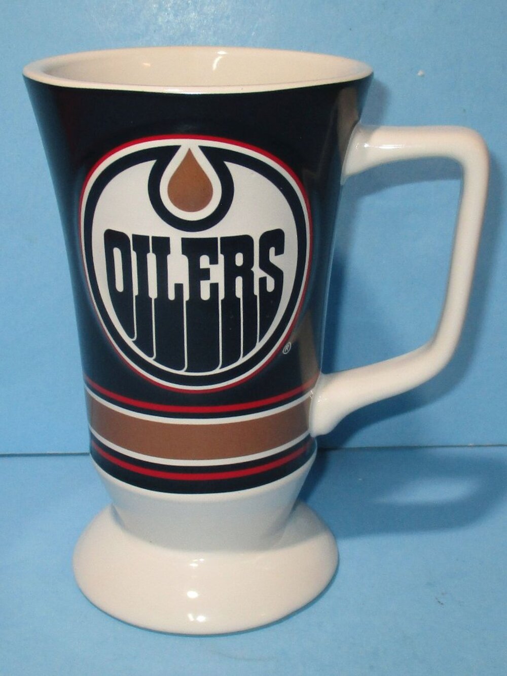 Edmonton Oilers Mug Ceramic NHL Coffee Cup Official NHL Sticker